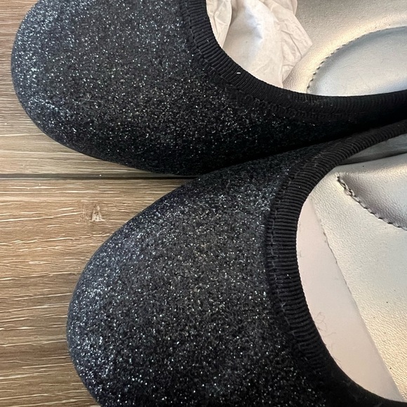 Kenneth Cole Reaction Glitter Ballet Flats Girls Dress Shoes Ankle Strap Size 3 - Picture 6 of 8